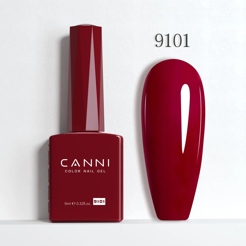 9ml CANNI HEMA/TPO FREE Nude Pink Color Nail Gel Polish Full Coverage Semi Permanent Long Wear Top Coat Venalisa Gel Varnish