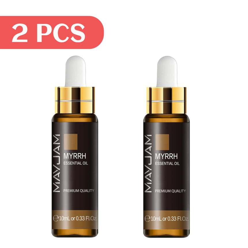 MAYJAM 2pcs Pure Essential Oils with Dropper Sweet Orange Lavender Jasmine Eucalyptus Vanilla Sandalwood Cajeput Vetiver Sage
