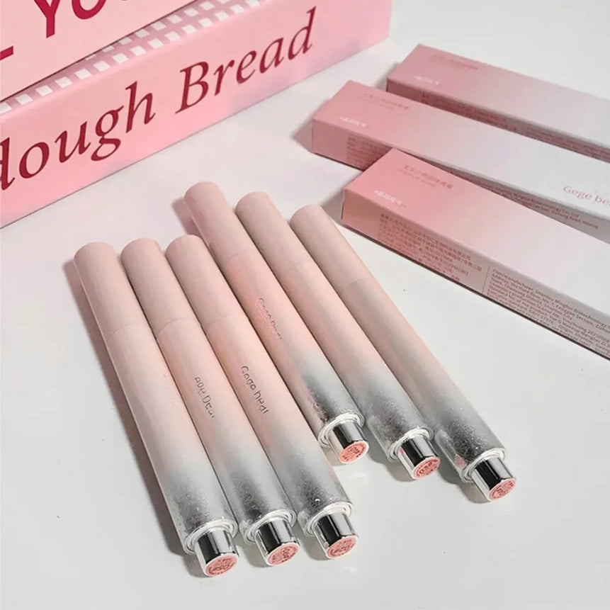 Snowy Design Solid Watery Lipstick Mirror Moisturizing Nourishing Lip Balm Beautiful Colors Suitable for Winter