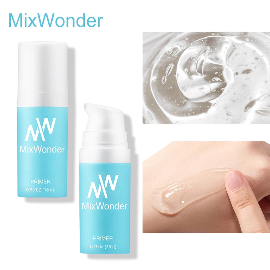 MixWonder Long-Lasting Primer - Hydrating Makeup Base for Flawless Finish, Pore-Minimizing &Imperfection Covering.All Skin Types