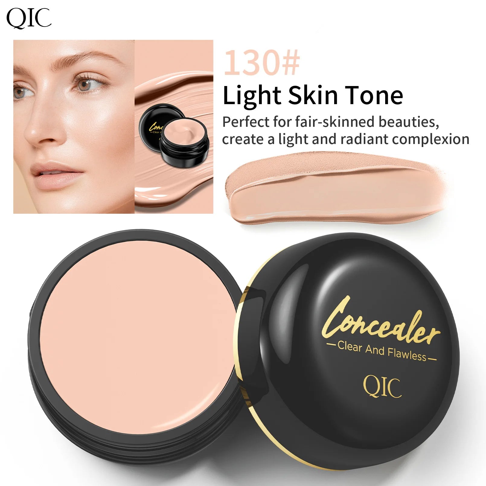 Full Coverage Concealer Foundation Waterproof for Covers Skin Blemishes and Wrinkles Tattoos Skin Tone Face Concealer Cream