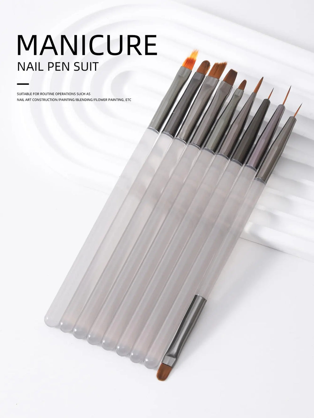 Nail Art Brushes Set, 14pcs Nail Design Painting Brushes, Professional Nail Art Design Brushes, Nail Fine Liner Brushes