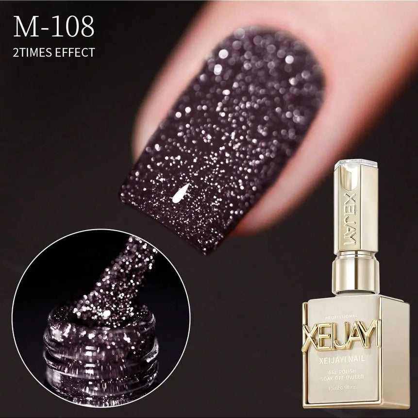 15ml Broken Diamond Halloween Christmas Nails Gel Nail Polish Adhesive Burst Flash Maillard Broken Diamond Adhesive