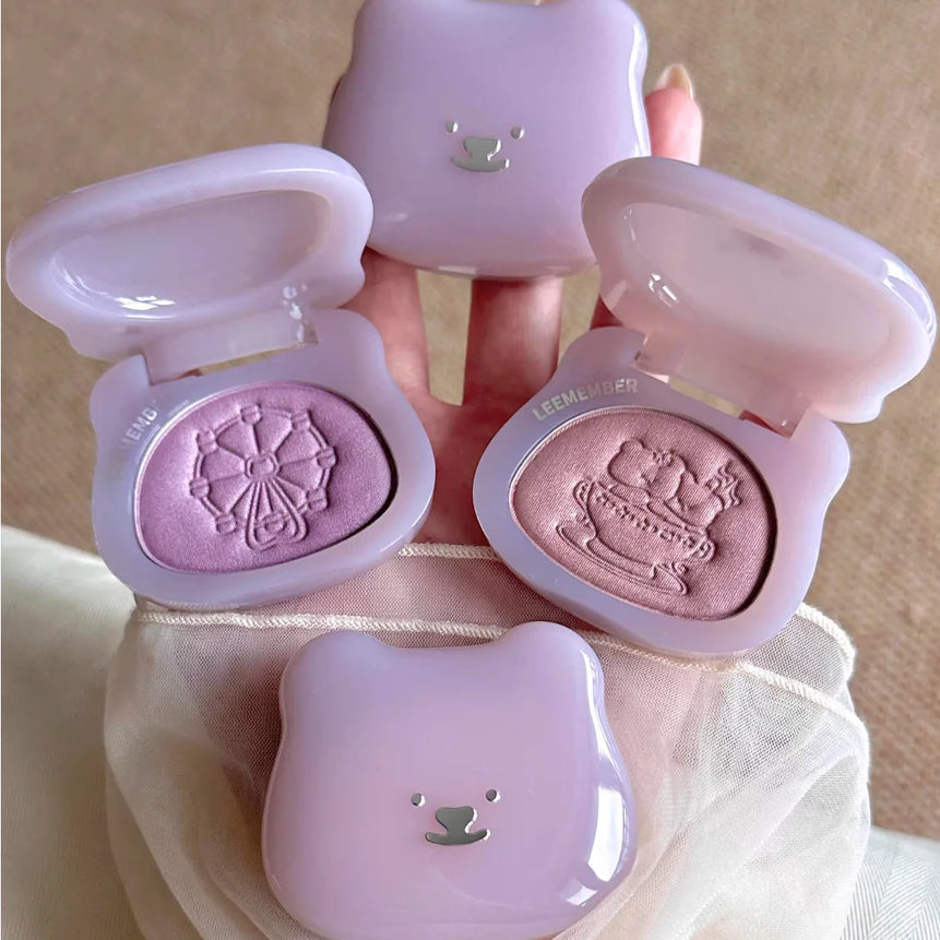 LEEMEMBER Satin Finish Multi Purpose Powder 5g Summer Edition Color Blush Monochrome Pearlescent Makeup Cosmetics