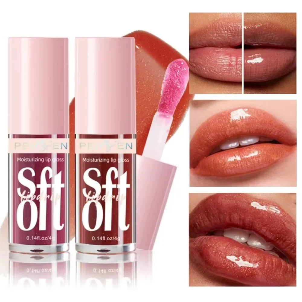 6PCS Moisturizing Lip Gloss Transparent Lip Oil Hydrating Lip Glaze Lip Plumper Hydrating Make Up Liquid Lipstick Lips Cosmetics
