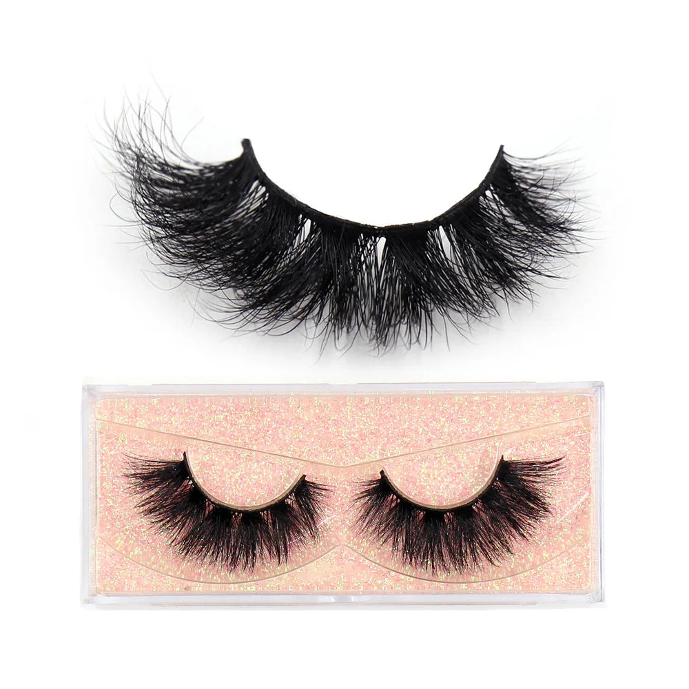 LEHUAMAO 3D Mink Lashes Makeup Eyelashes Fluffy Natural long fake lashes Full stripe reusable False Eyelash Extension 1 Pair