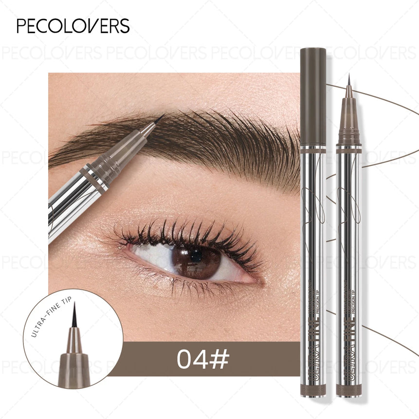 Waterproof Liquid Eyebrow Pencil 0.01mm Ultra Fine Sweat-proof Natural Eeyeliner Lying Silkworm Pen Lasting Makeup Eye Cosmetics