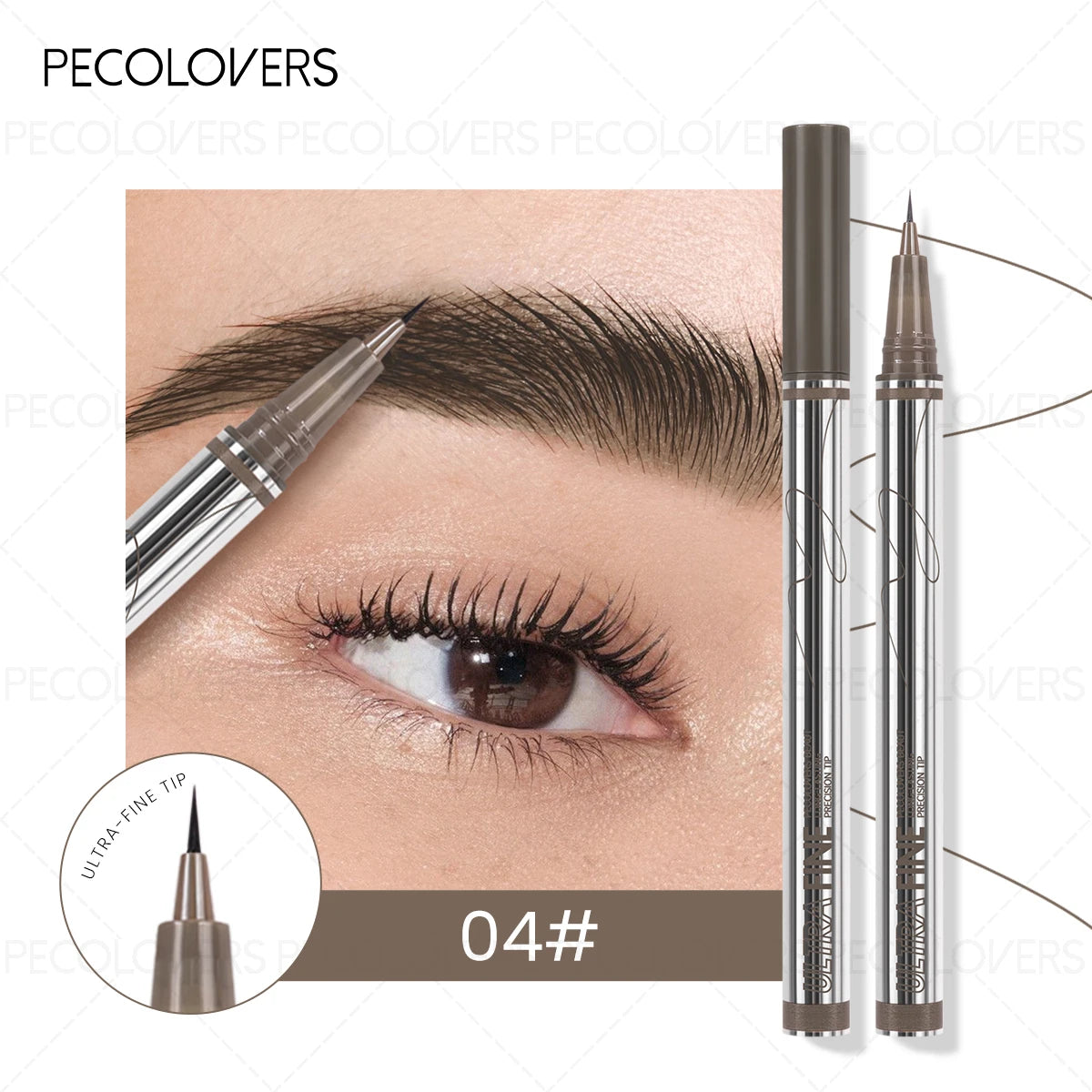 Waterproof Liquid Eyebrow Pencil 0.01mm Ultra Fine Sweat-proof Natural Eeyeliner Lying Silkworm Pen Lasting Makeup Eye Cosmetics