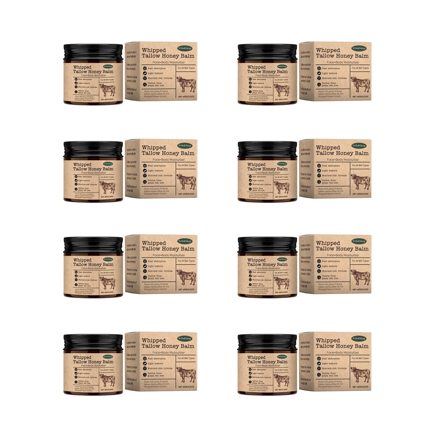 WoodSleep Beef Tallow Paste Deeply Moisturizer Brightening Wrinkle Remover Grass Fed Tallow Wild Honey Face Body Cream Skin Car