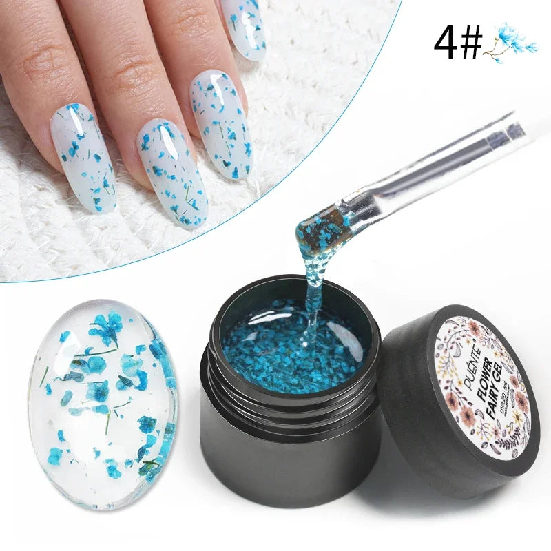PUENTE Sparkle Platinum Gel Nail Polish 5ML Shiny Gold Silver Glitter Painting Gel Drawing Semi Permanent Varnish For Manicure