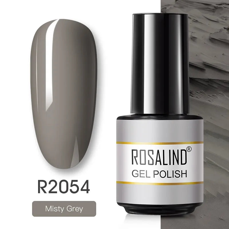 ROSALIND Gel Nail Polish Matte Base Top Coat For Soak Off Gel Polish UV LED Gel Semi Permanent Varnishes Design Nail Art