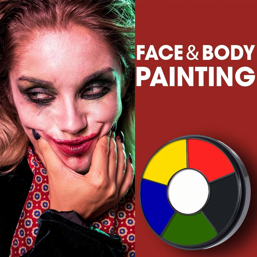 6-Color Blood Stasis Palette, Halloween Face Painting, Body Painting, Zombie, Vampire, Monster Dressing, Professional Special Effects Oil Paint, Not Easy to Dry