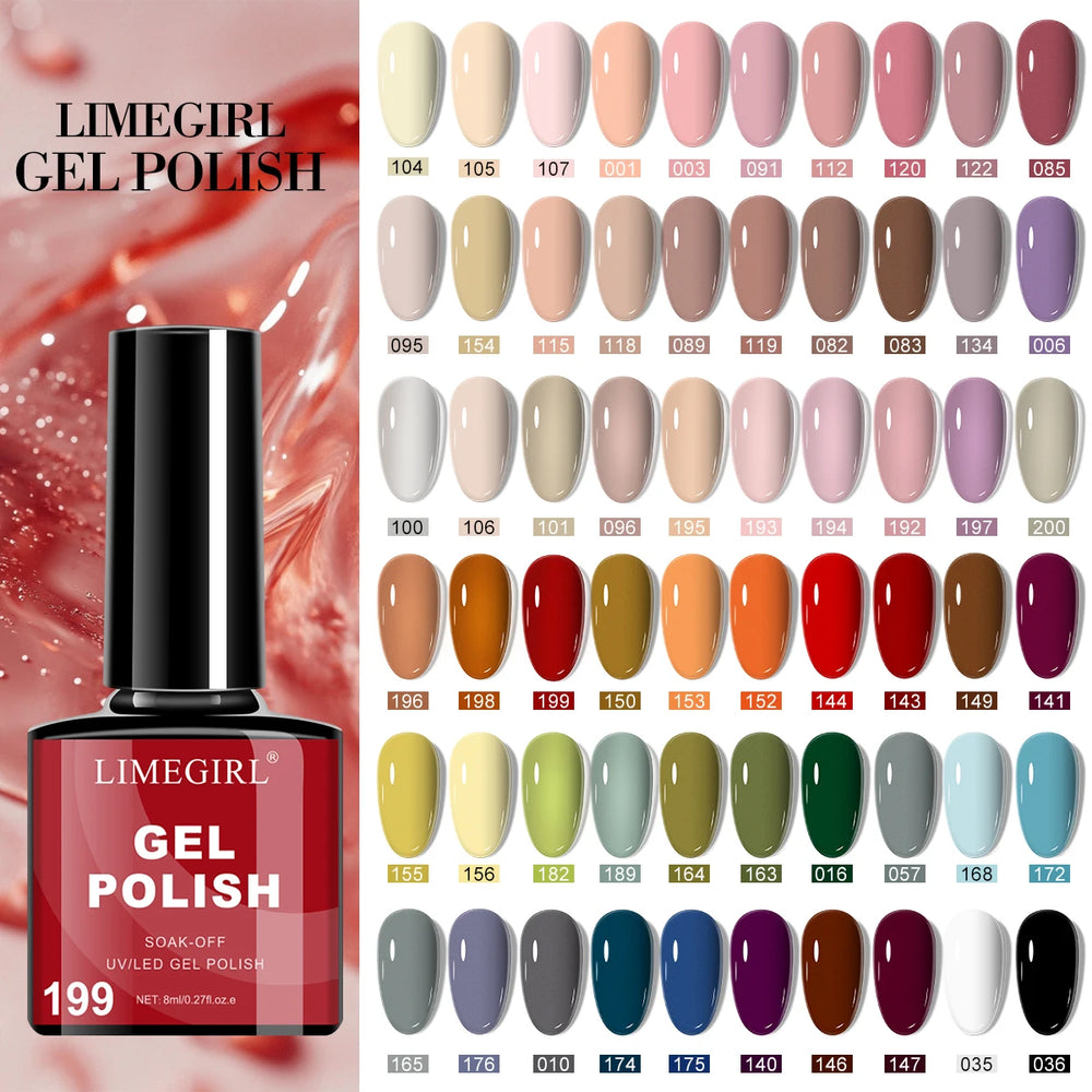 18PCS Gel Nail Polish 8ML Glitter Art Gel Kit with UV Light & Base Top Coat Nail Art Stickers Manicure Salon/Home Tools Supplies