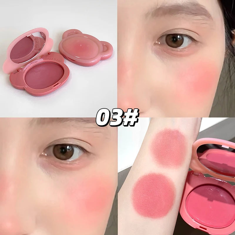 Light Blush Cream Gege Bear Moisturizing Matte Vitality Moisturizing Whitening Brightening Natural Rouge