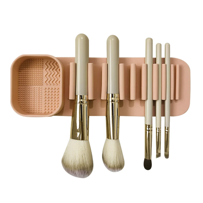 1PCS Silicone Washing Bowl Makeup Brush Cleaning Box Make-up Egg Drying Tool Set Powder Puff Washer Sponge Storage Artifact
