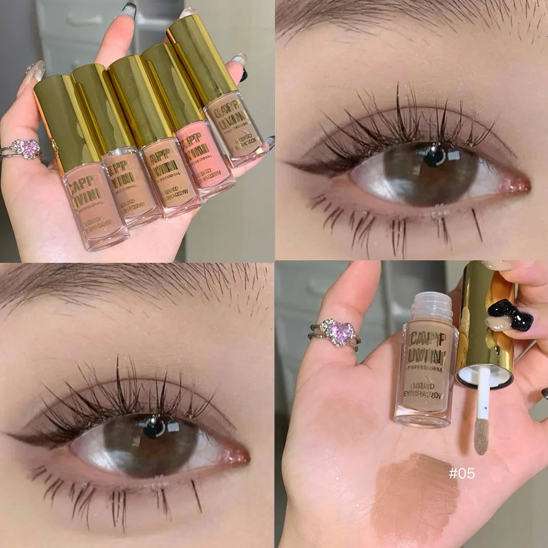 Glitter Liquid Eyeshadows 7 Colors Contour Makeup Lasting Matte Natural Cheek Contour Blush Pigment Milk Coffee Shadow Cosmetics
