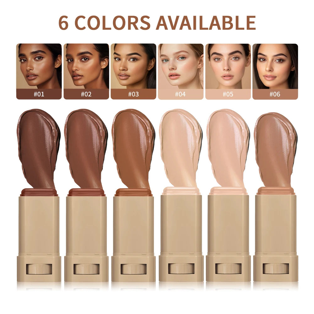 Skin Tint Stick Waterproof Nourishing Solid Tinted Serum Foundation Skin Tint Balm Face Tinted Face  Stick Makeup