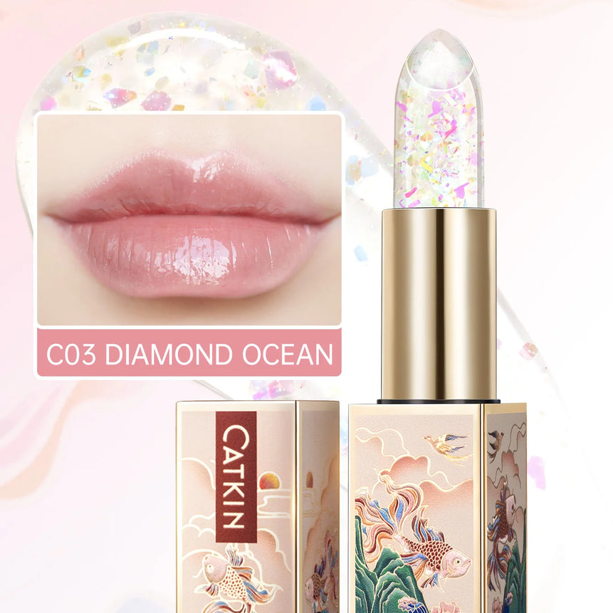 CATKIN SPARKLING LIP BALM MOONLIGHT COLOR-CHANGING LIP STICK - NEW SERIES