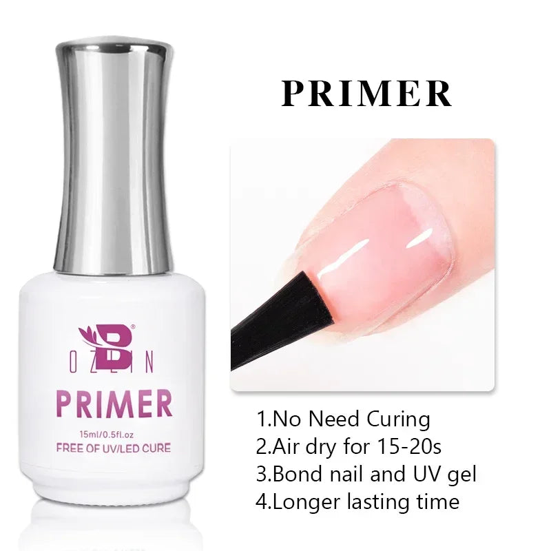 AWStorG  Fiber Rubber Base Gel For Nails UV Gel Polish Semi Permanent Repair Fix Crack Nail Rubber Base Gel Strengthener 15ml