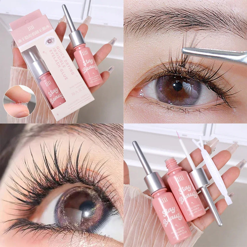 Quick Dry Invisible False Eyelash Glue Styling Transparent Natural Fake Eyelashes Extension Glue Self Adhesive Waterproof Makeup