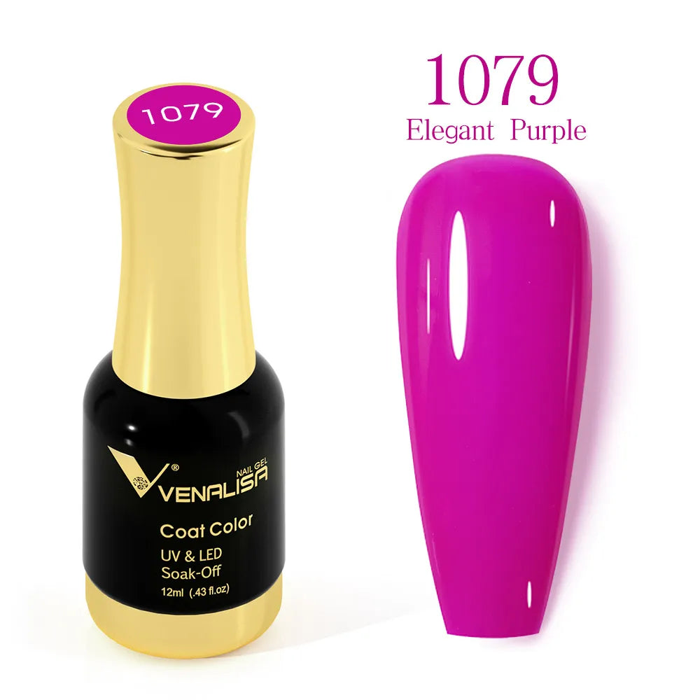 #1004 VENALISA Nail Gel Polish Hema TPO Free Semi Permanent Jelly Nude Pink Color Soak Off UV LED Ultra Diamond Varnish 12ml