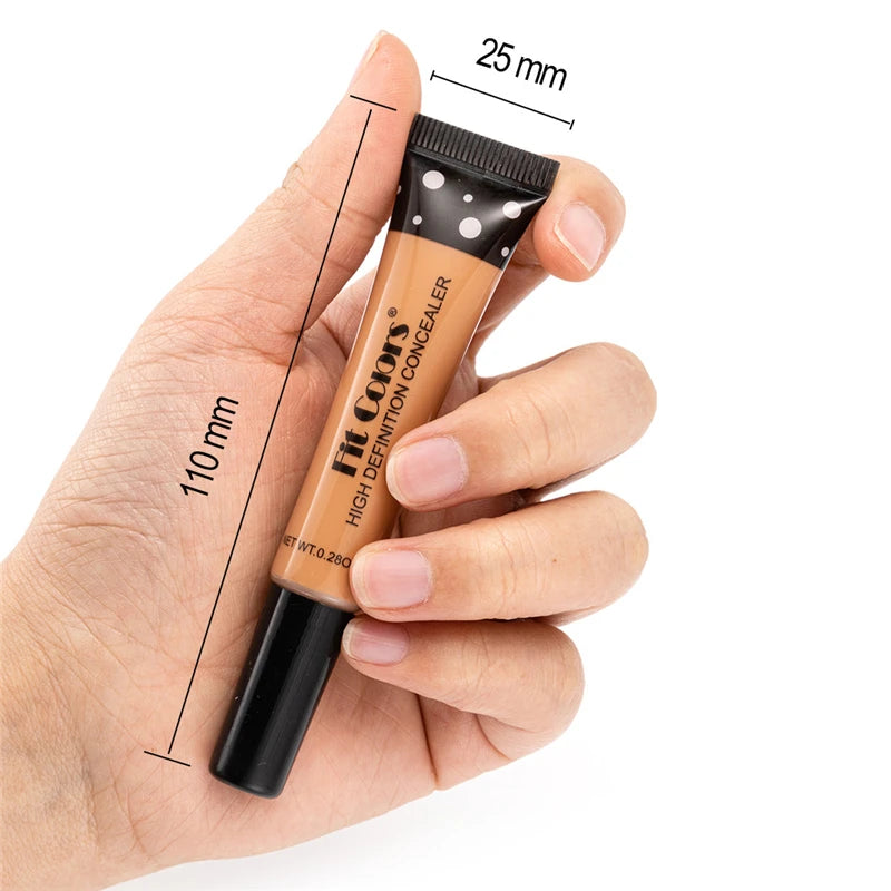 Full Cover Liquid Concealer 8 Color Air-permeable Natural Brightening Makeup Eye Dark Circles Cream Cosmetic
