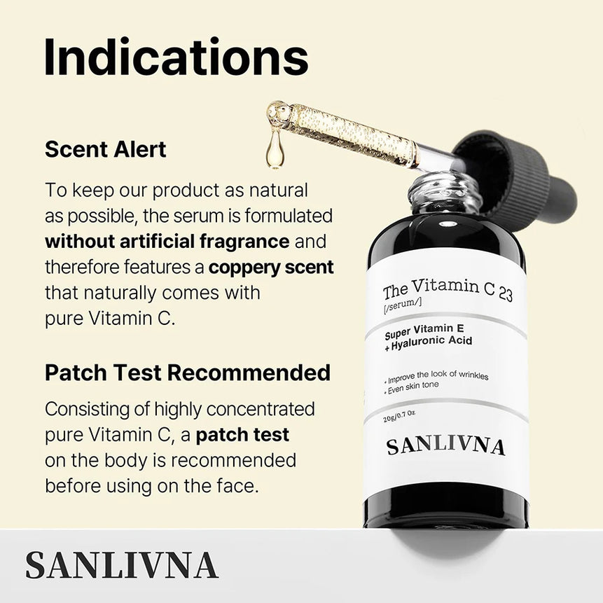 23% Vitamin C Face Serum for Dark Spot Removal and Skin Brightening, Anti-Aging Face Serum, Whitening Formula, Glass Skin Care