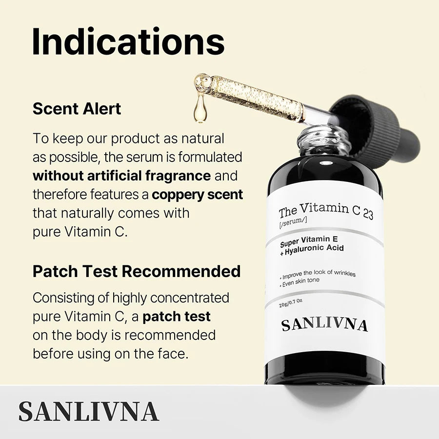 23% Vitamin C Face Serum for Dark Spot Removal and Skin Brightening, Anti-Aging Face Serum, Whitening Formula, Glass Skin Care