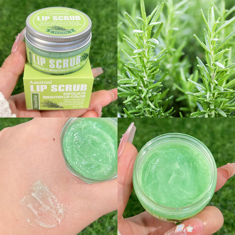Hydrating Fruit Flavor Lip Scrub Reduce Lips Fine Lines Moisturizing Nourishing Exfoliating Dead Skin Lip Balm Lip Mask Makeup
