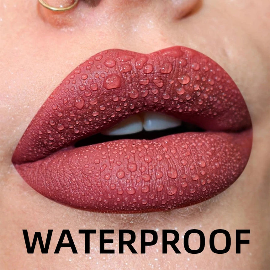 19 colors Matte Velvet Lip Gloss Waterproof Liquid Lipstick Nude Black Lips tint Makeup Lip Glaze Cosmetics Red Lip Stain Beauty