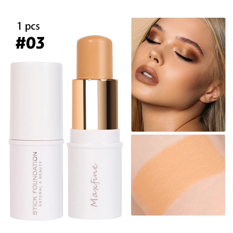 Light Breathable Concealer Foundation Makeup Stick Matte Oil Control Natural Moisturizer Face Foundation Cream Lasting Cosmetic