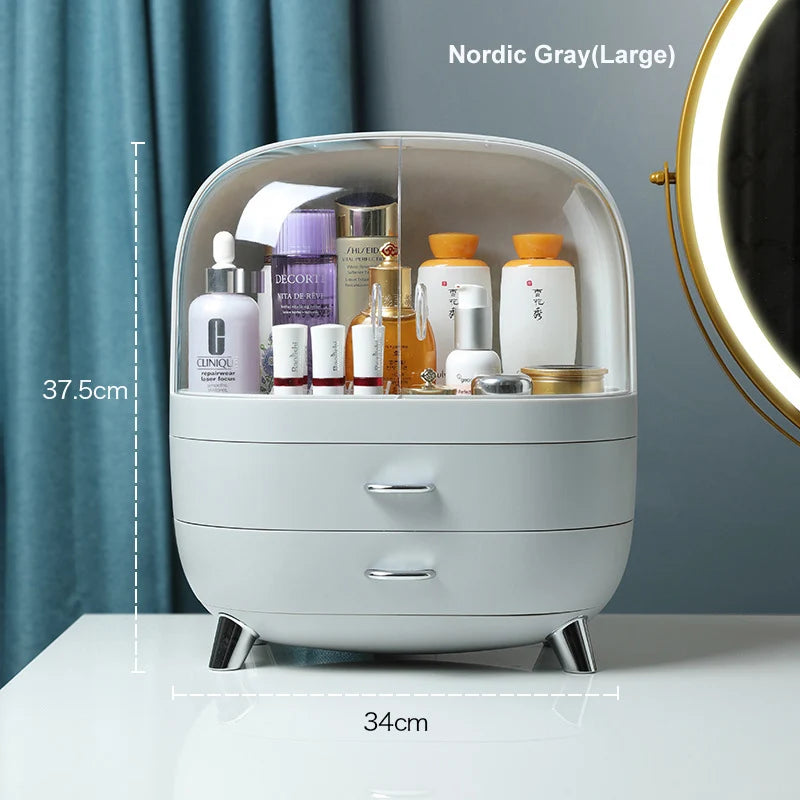 Makeup Container Polish Box Desktop Storage Organizer Makeup Drawer Large Box Cosmetic Capacity Storage Nail Jewelry Organizer