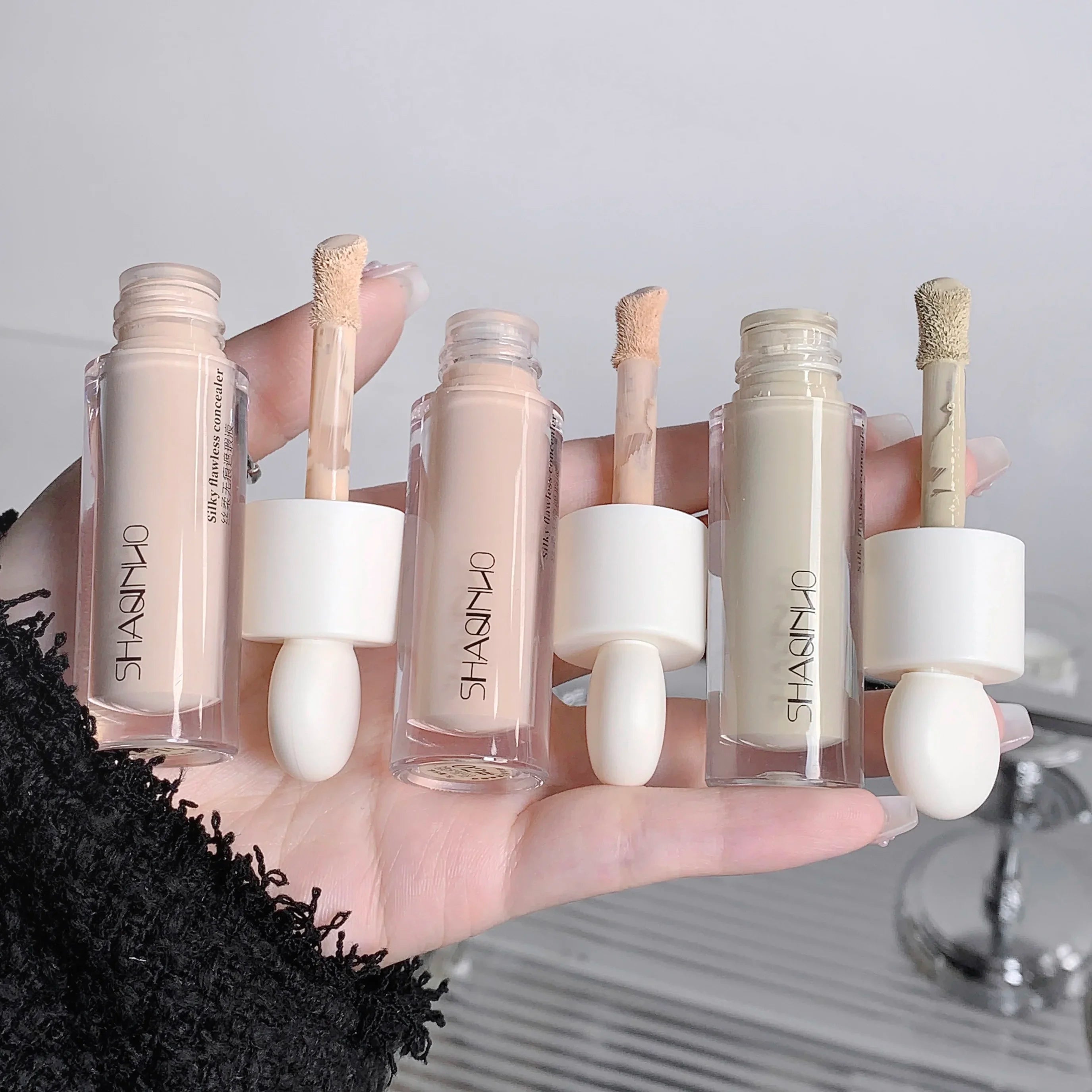 Moisturizing Liquid Contouring Concealer Cream Makeup Waterproof Lasting Cover Acne Dark Circles Foundation Face Korean Cosmetic