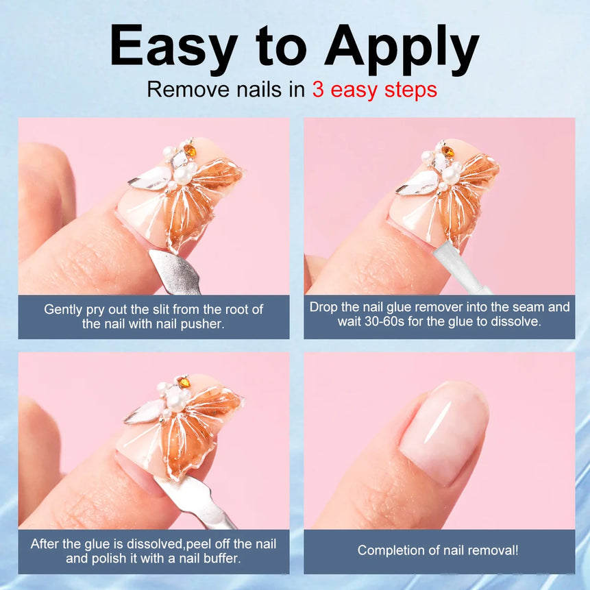 10ML Nail Gel Remover Quickly Remove Fake Nail Liquid Nail Gel Shed Remover Harmless Nail Degumming Agent Nail Salon Supplies