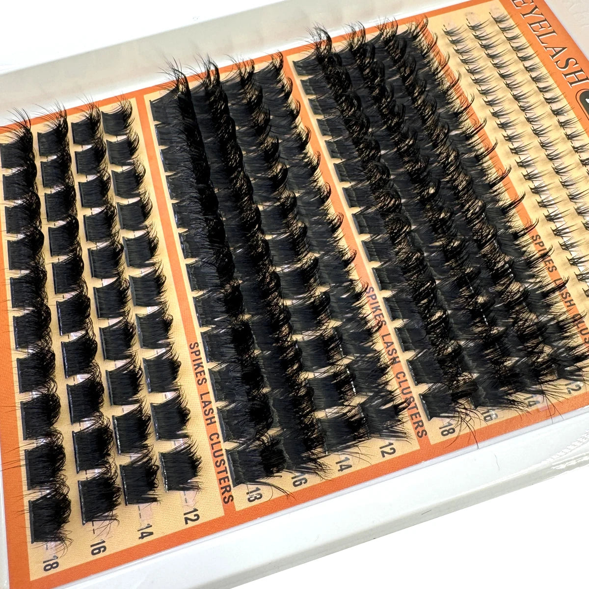 Wispy Lash Clusters with Spikes Salon-Like Eyelash Clusters DIY D Curve Cluster Eyelash Extensions Full Spiky Individual Lashes