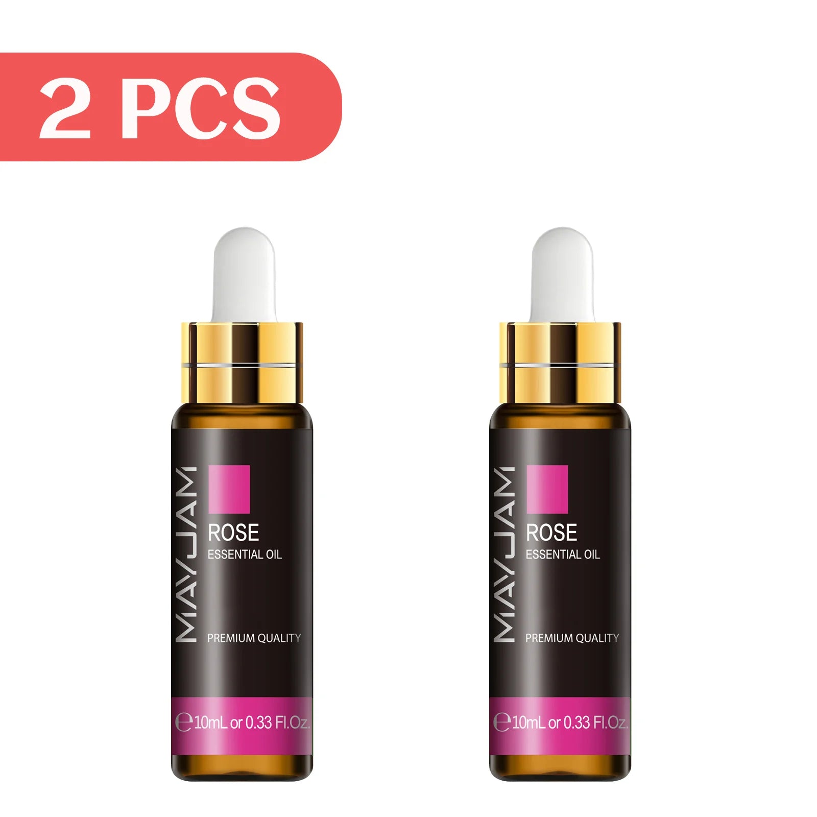 MAYJAM 2pcs Pure Essential Oils with Dropper Sweet Orange Lavender Jasmine Eucalyptus Vanilla Sandalwood Cajeput Vetiver Sage