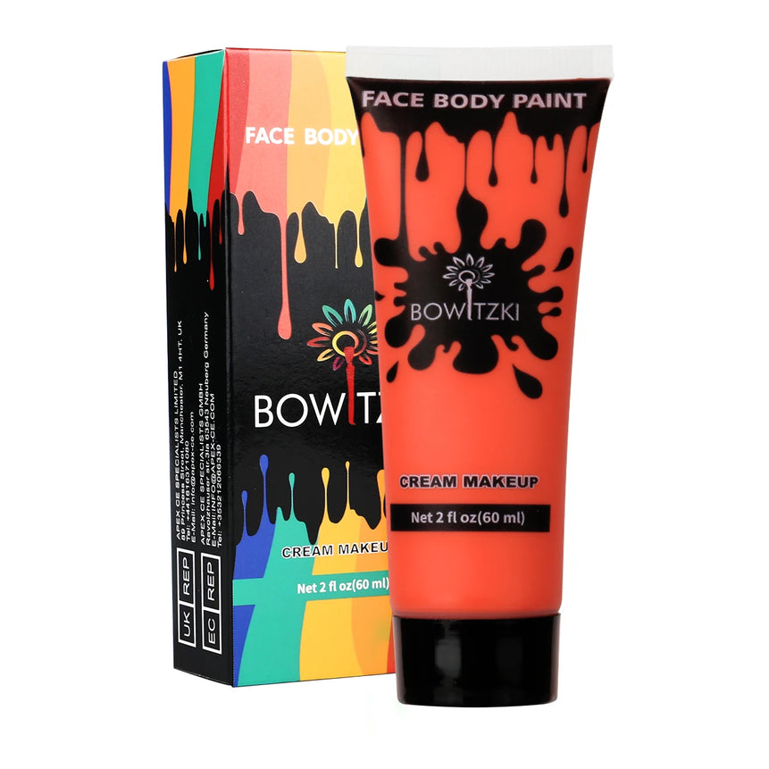 Bowitzki Face and Body Paint 2oz Cream Makeup 60ml Water Based Face Painting Special Effects For Adults Children Kids Halloween