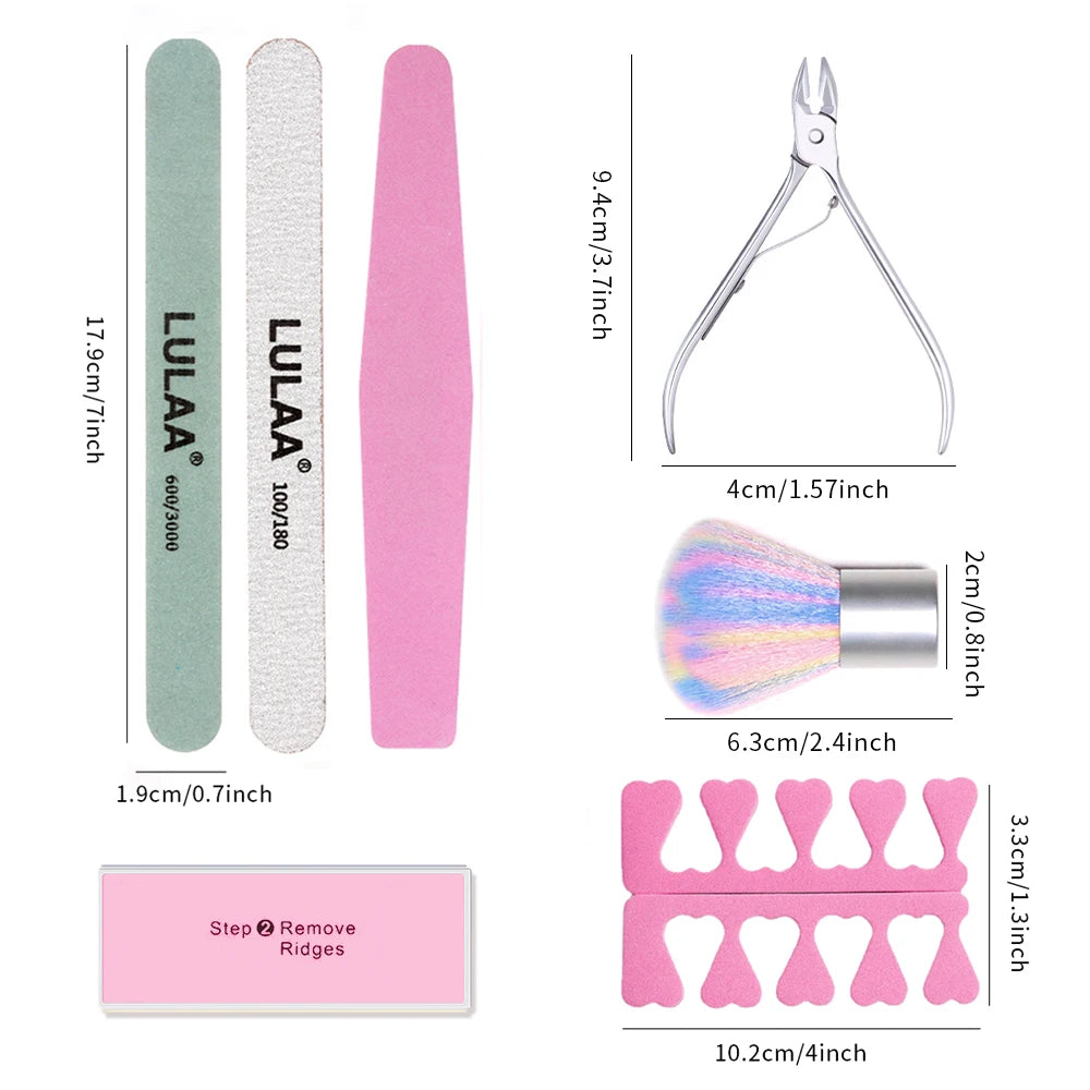 YIKOOLIN Care Manicure Set Manicure Set Professional Nail Clipper Kit 3pcs Nail Filing Shaping 2pcs Finger Separator