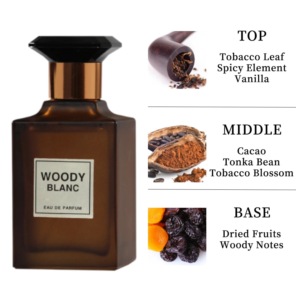 3.4 Oz Men's Eau De Toilette Spray - Men's Amber Spicy Perfume - With Black Cherry, Cherry Liqueur And Bitter Almond - Medium Pe
