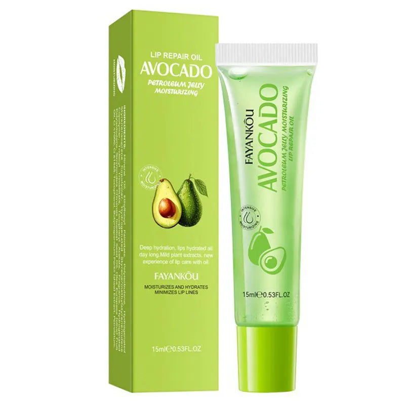 SADOER FAYANKOU Avocado Vaseline Moisturizing Lip Oil Plump Lip Anti-drying and Dead Skin Removal