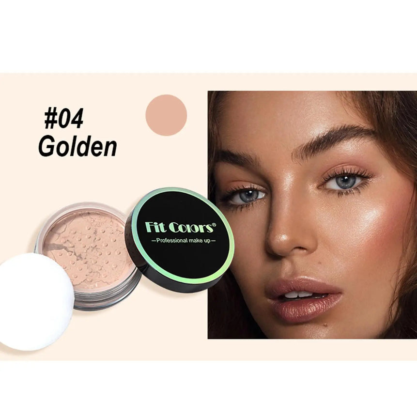 Korean Loose Powder Full Brightening Concealer Mineral Face  Foundation Cosmetics Lasting Makeup Powder Compact Powder Pressed