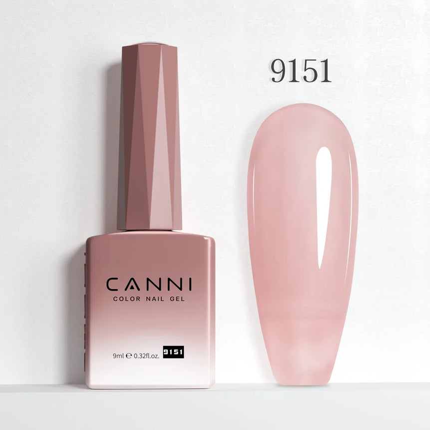 CANNI 9ml Nail Gel Polish HEMA TPO FREE Transparent Jelly Color Nude Pink French SoakOff UV LED Varnish Lacquer Milky White DIY