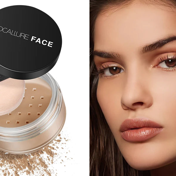 Focallure Face Loose Powder 3 Colors Ultra-Light Perfect Finishing Makeup Powder Waterproof Translucent Setting Powder Cosmetic