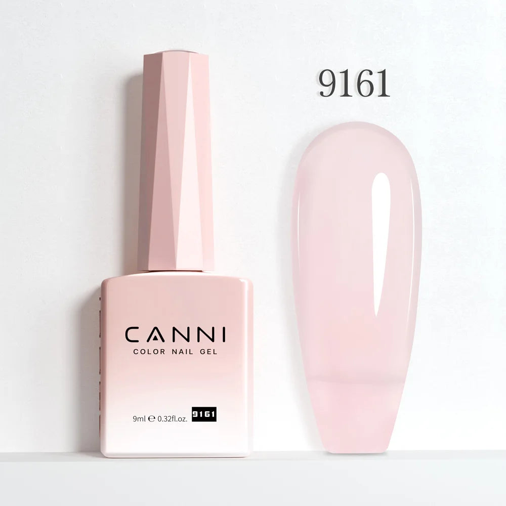 CANNI 9ml Nail Gel Polish HEMA TPO FREE Transparent Jelly Color Nude Pink French SoakOff UV LED Varnish Lacquer Milky White DIY