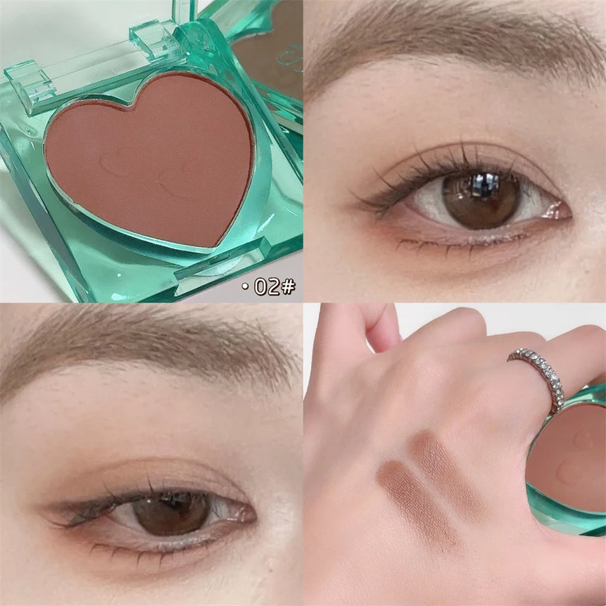 Single Color Glitter Eyeshadow Palette Pigmented Black White Shimmer Matte Brown Contour Powder Highlighter Glow Colorful Plate
