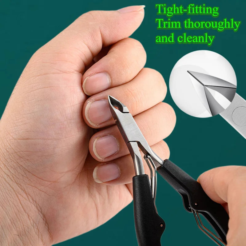 6pcs Stainless Steel Nail Polish Remover Tool Set,Gel Scraper Manicure Pedicure Kit,Suitable for Fingernails and nail scissors