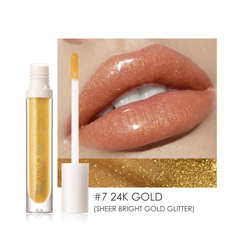 Wholesale FOCALLURE Makeup Lip Gloss Moisturizing Long Lasting Juicy Jelly Lip Tint Shiny Transparent Lipgloss Women's Cosmetics