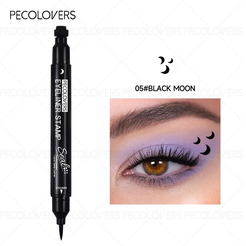 1PC Waterproof Silky Seal Eyeliner - Dual-ended, Quick-drying and Long-lasting Liquid Eyeliner, Perfect for Christmas