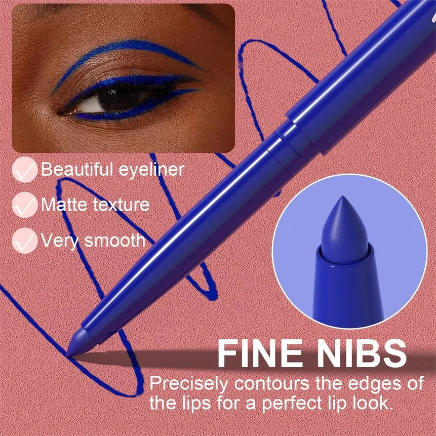 Quick-drying Eyeliner Waterproof Liquid Eyeliner Gel Pen Colourful Pigment Long Lasting Smooth Pencil Eye Beauty Makeup Cosmetic
