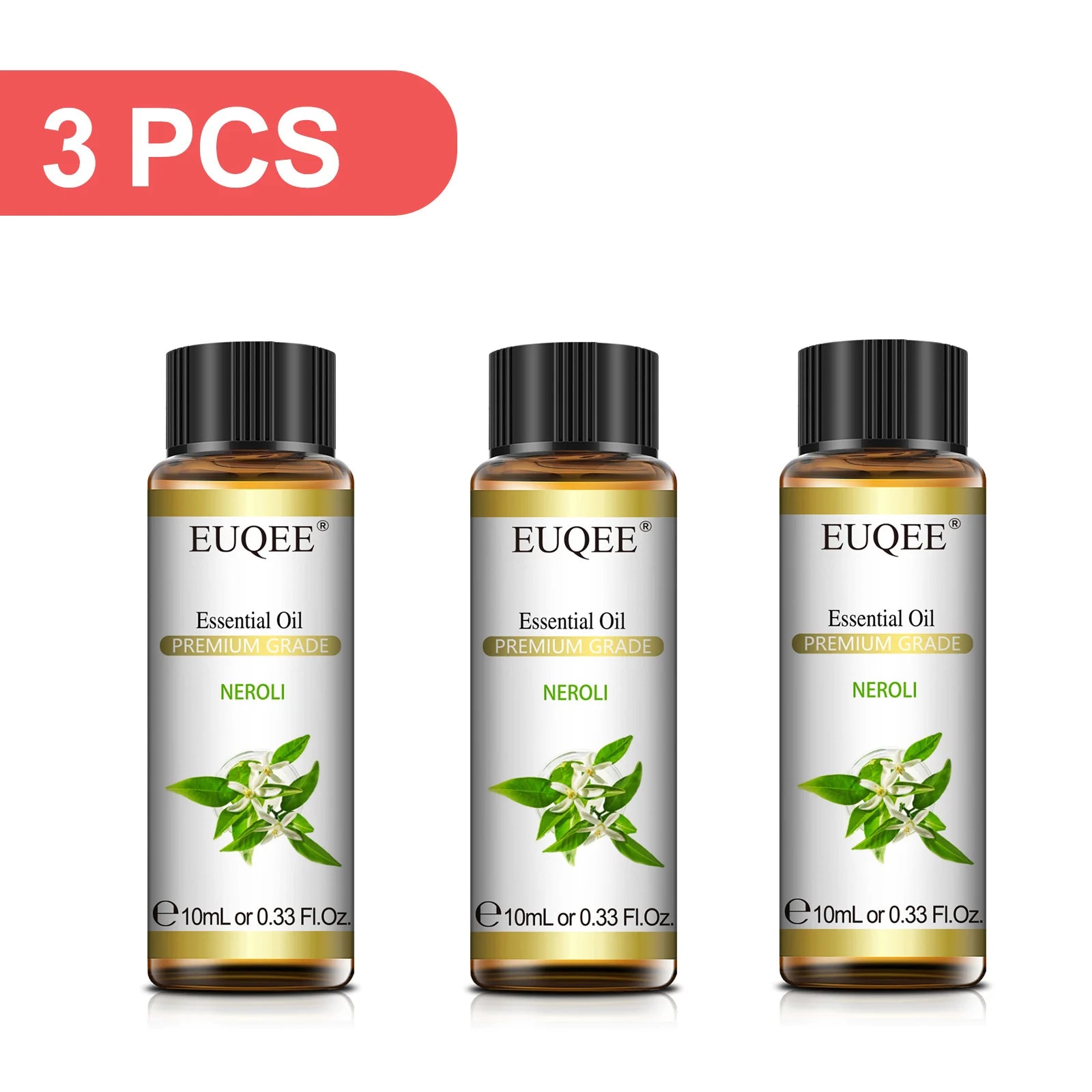 EUQEE 3PCS 10ml Pure Plant Essential Aromatherapy Oils Sandalwood Cedarwood Citronella Cinnamon Aroma for Humidifiers Diffusers